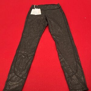 Off Duty Black Glitter Leggings